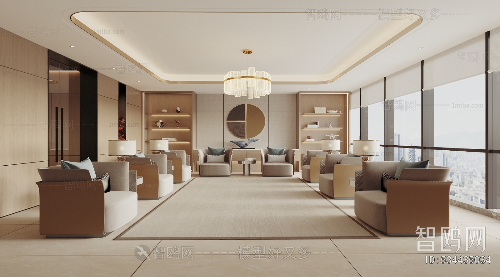 New Chinese Style Reception Room