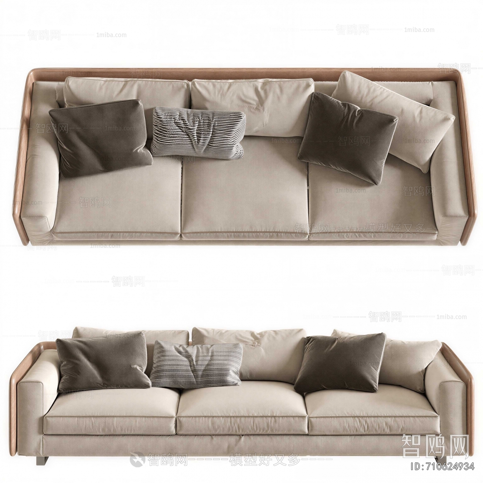 Modern Three-seat Sofa