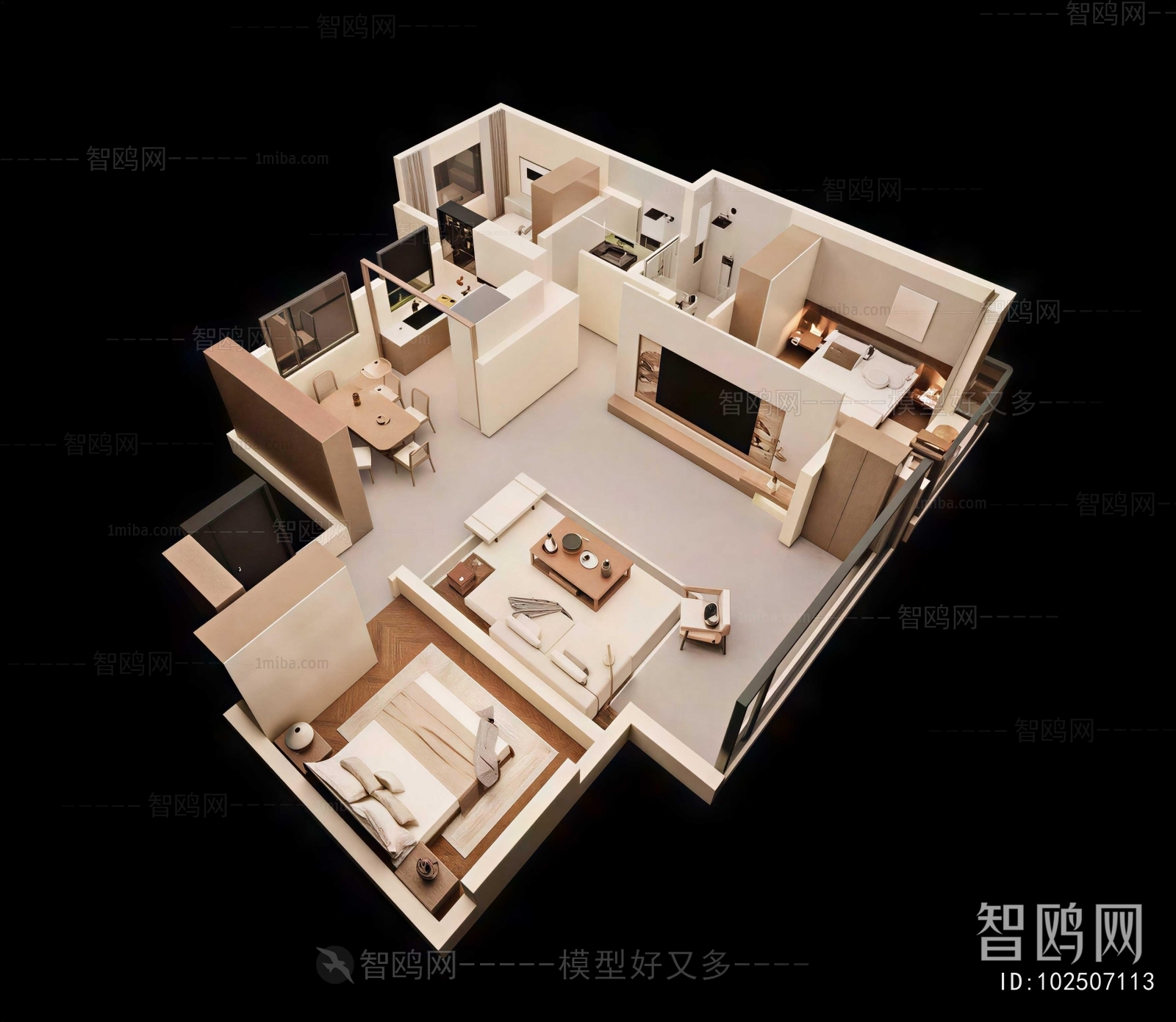 Modern A Bird's-eye View Of Home Decoration