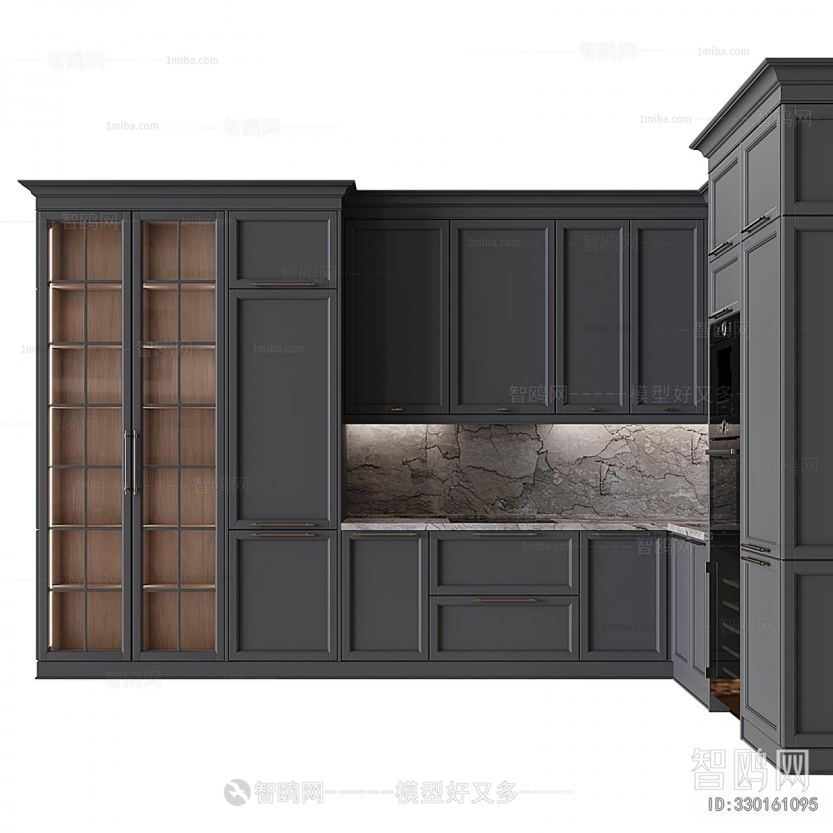 Simple European Style Kitchen Cabinet