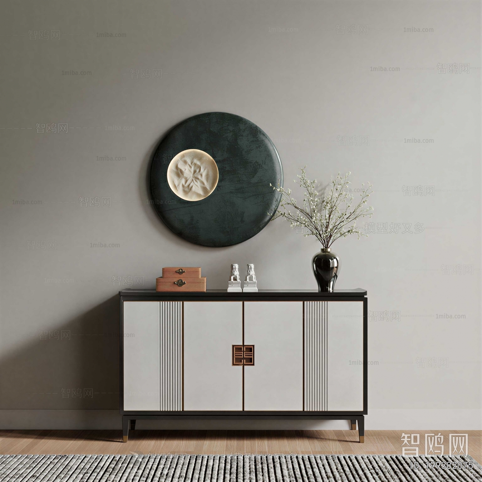 New Chinese Style Side Cabinet