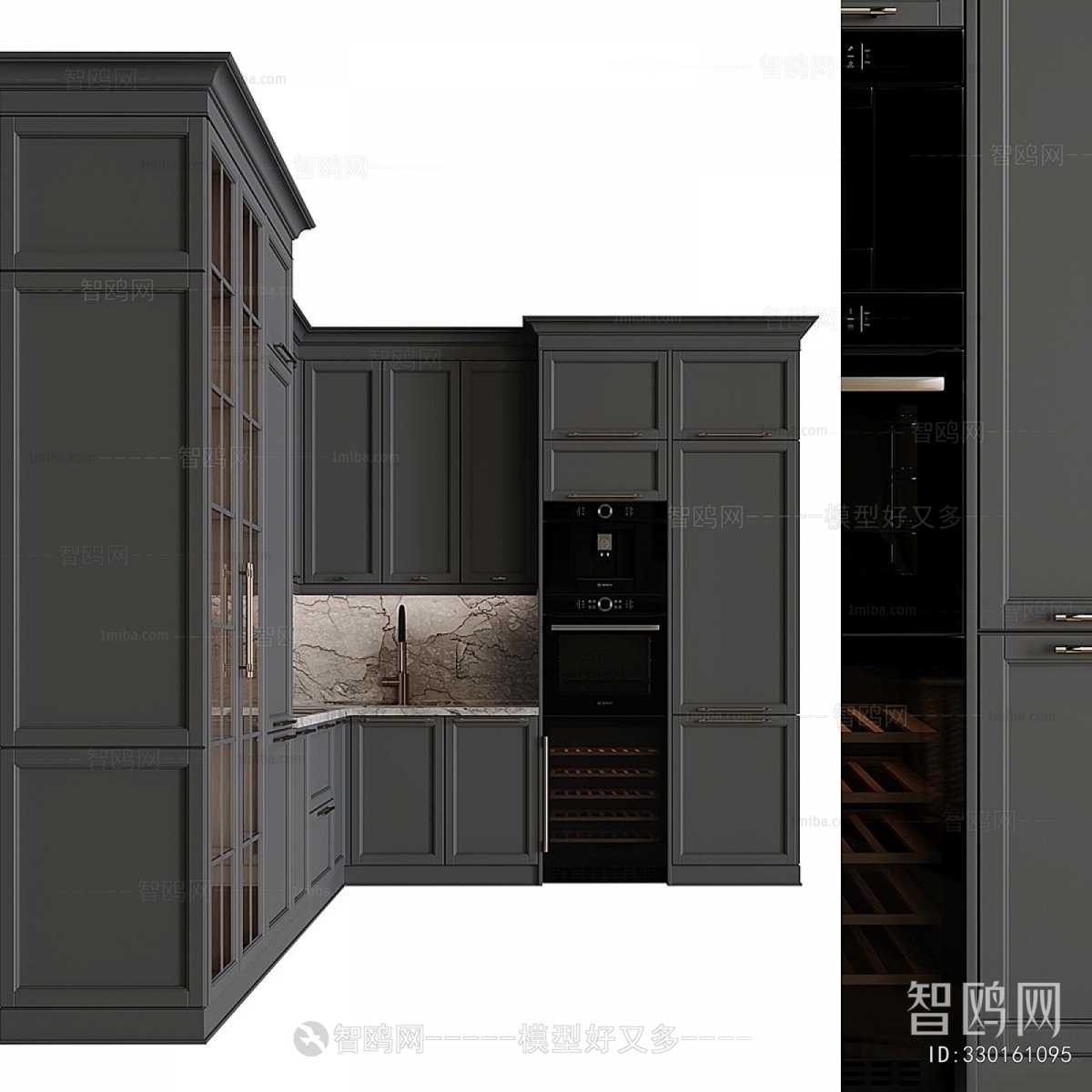 Simple European Style Kitchen Cabinet