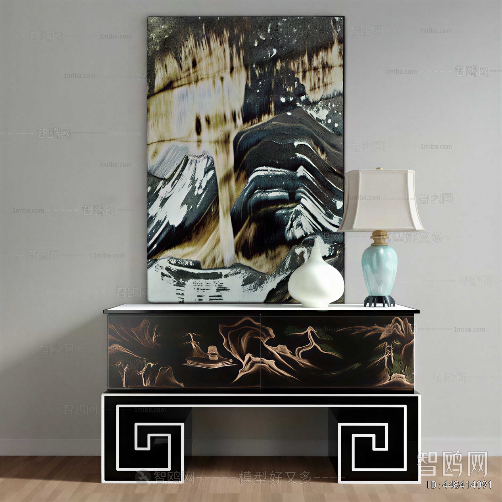 New Chinese Style Side Cabinet