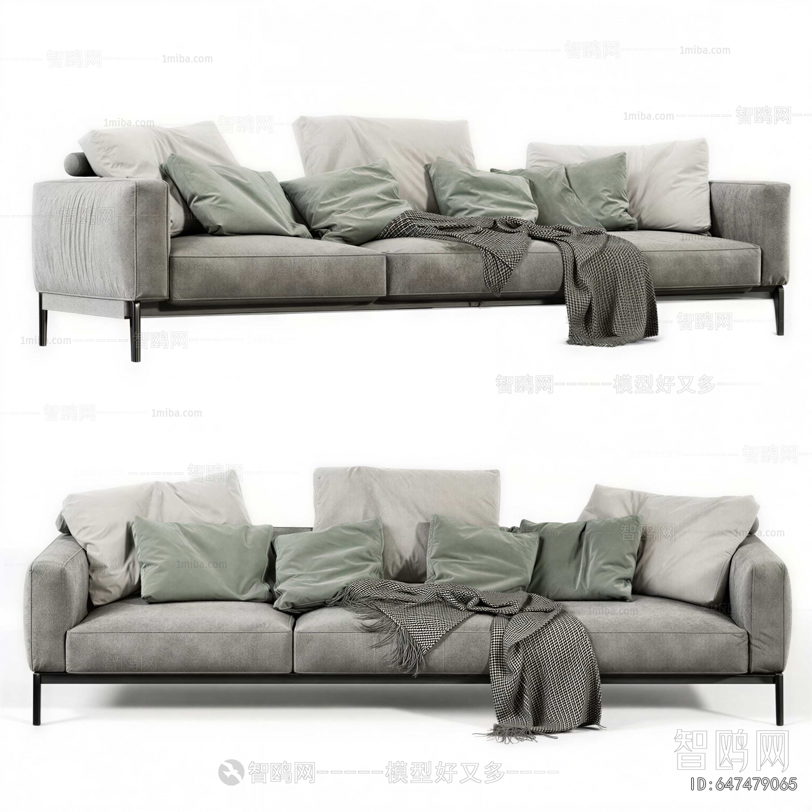 Modern Three-seat Sofa