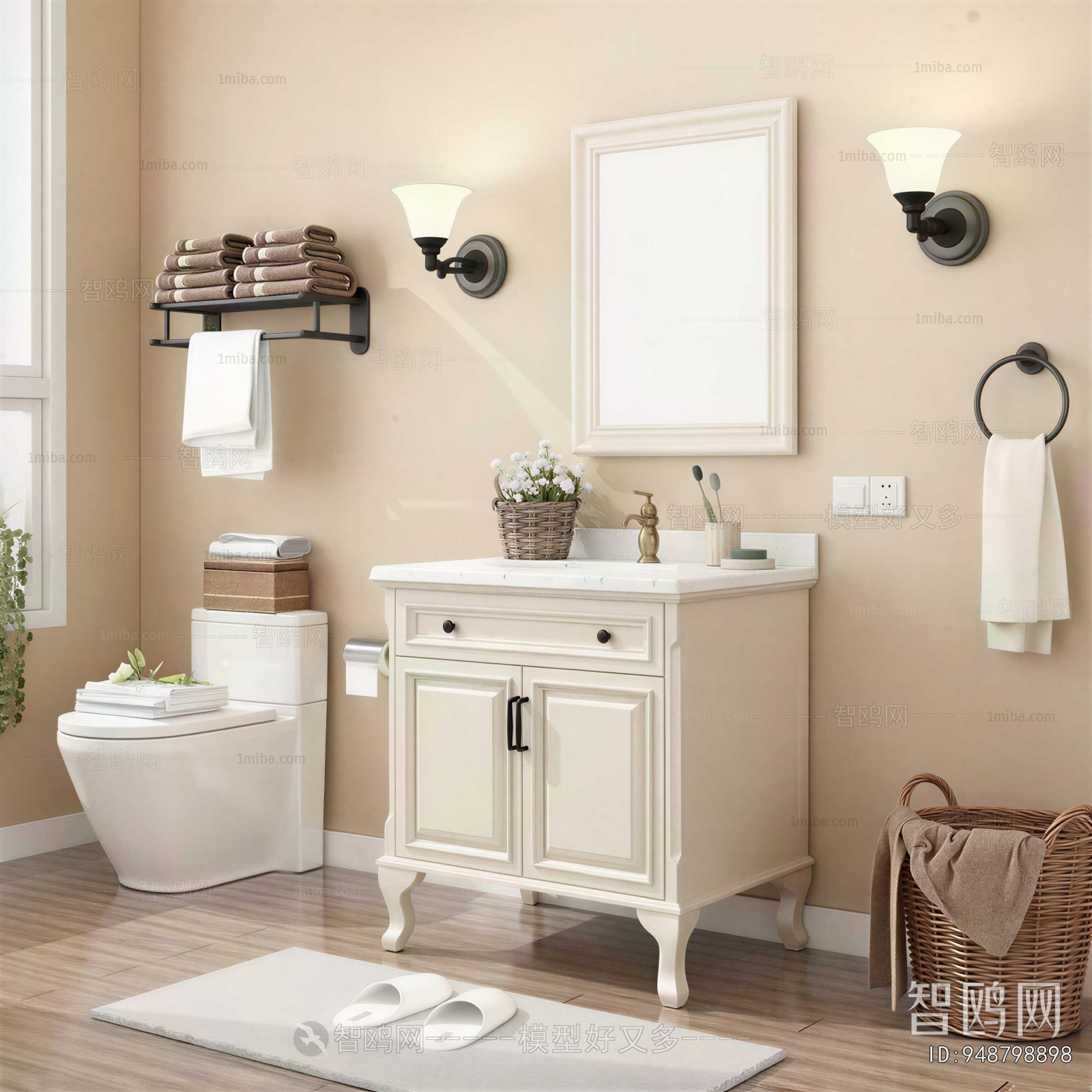 American Style Bathroom Cabinet