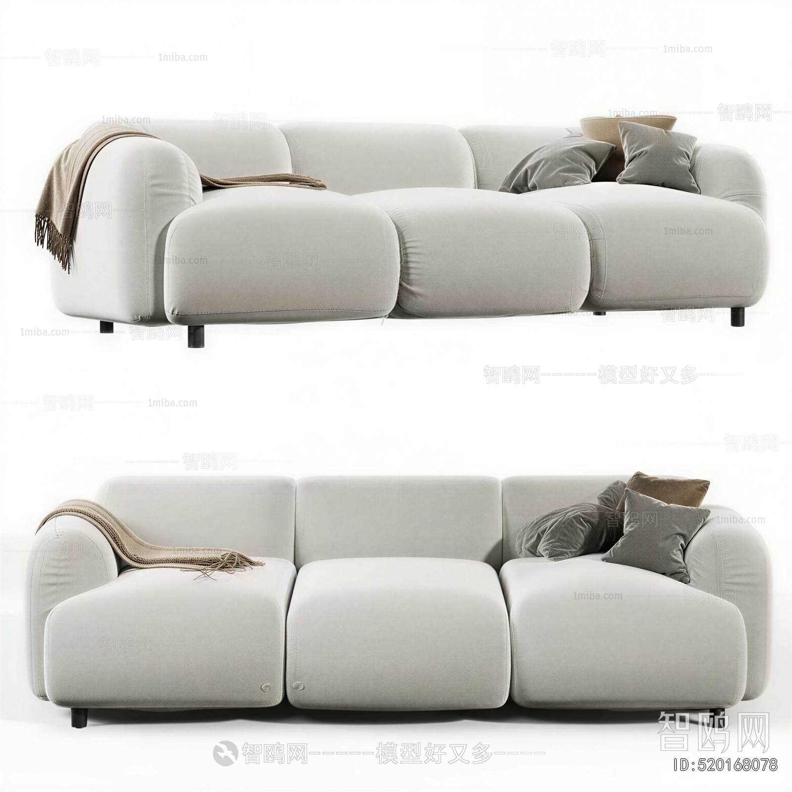 Modern Three-seat Sofa