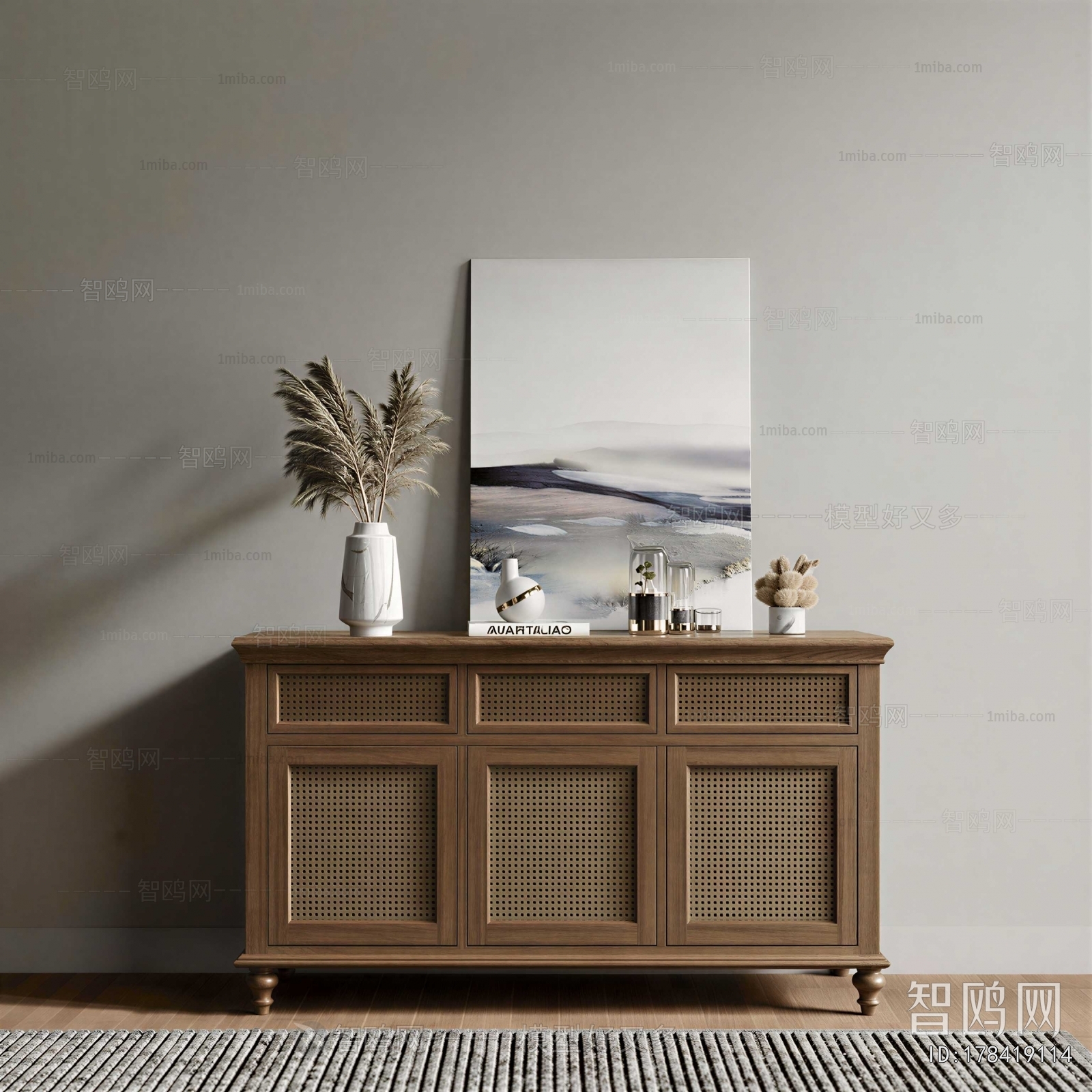 New Chinese Style Side Cabinet