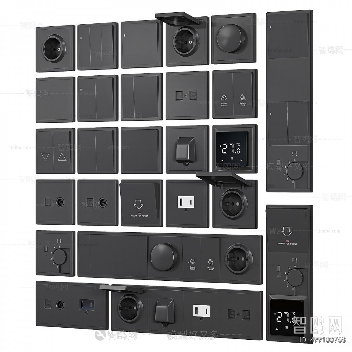 Modern Switch Socket Panel