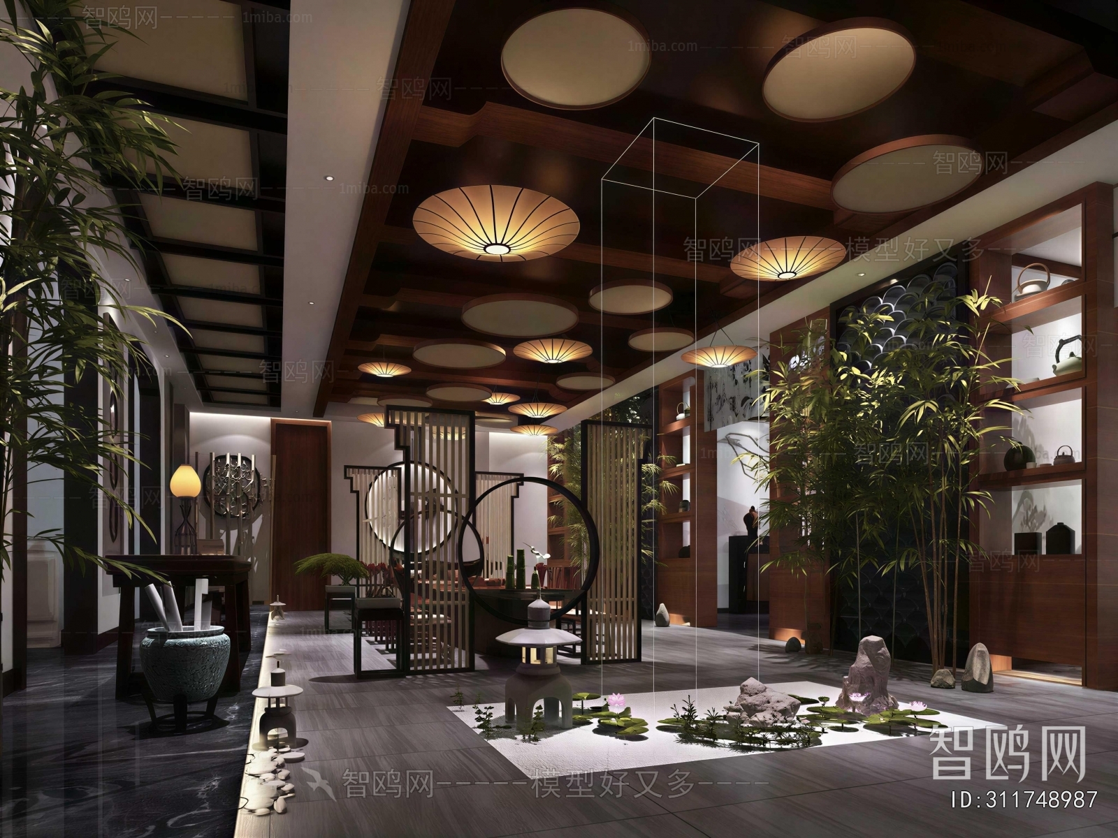 New Chinese Style Teahouse Tea House