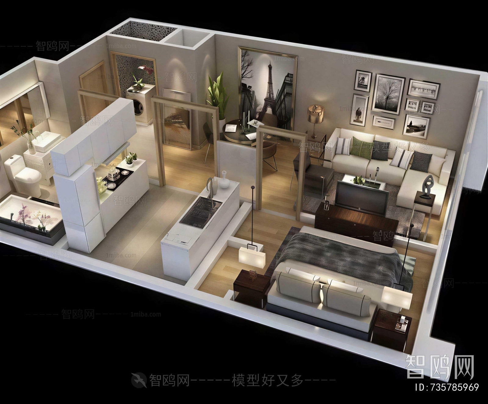 Modern A Bird's-eye View Of Home Decoration