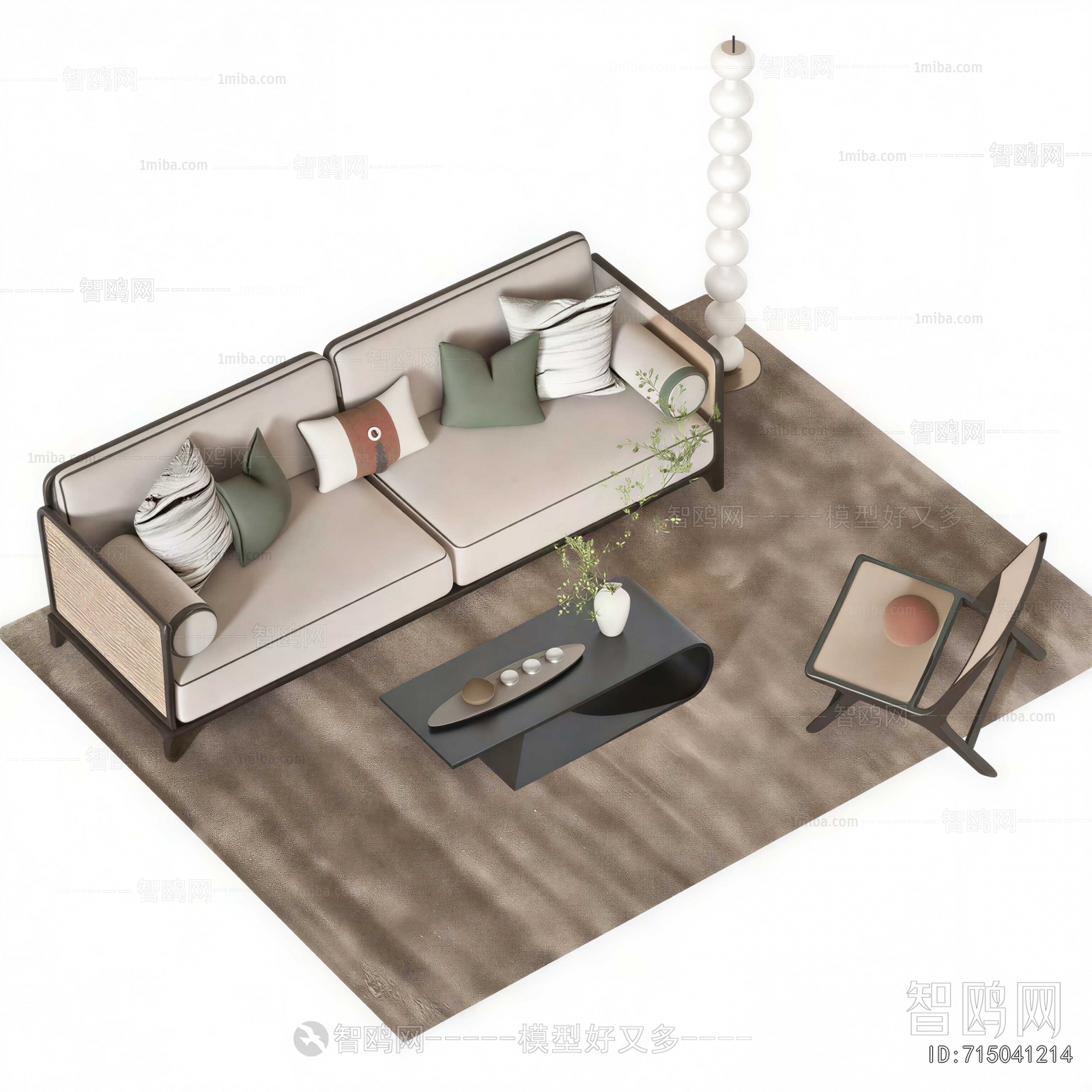 New Chinese Style Sofa Combination