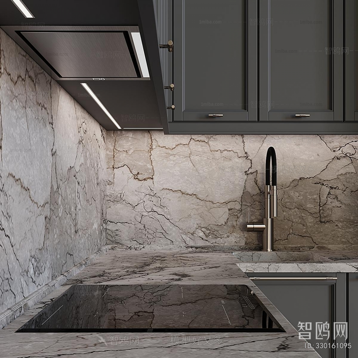 Simple European Style Kitchen Cabinet