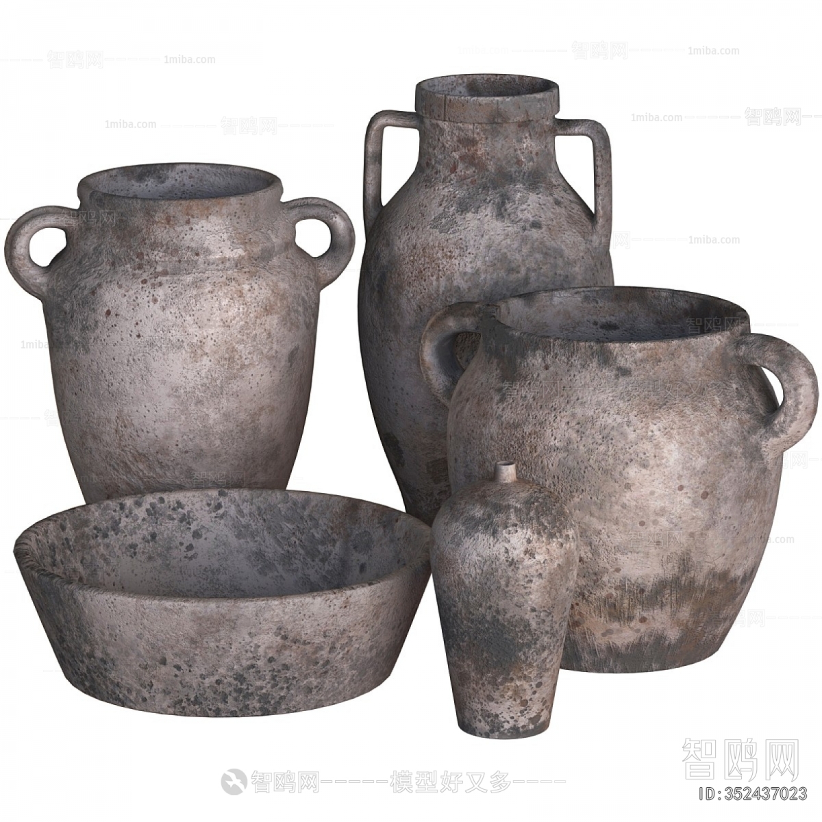 Wabi-sabi Style Clay Pot