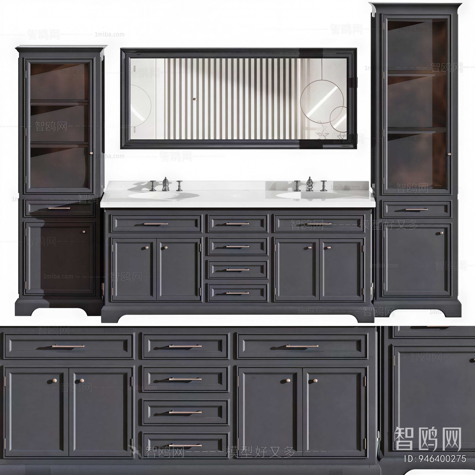 European Style Bathroom Cabinet