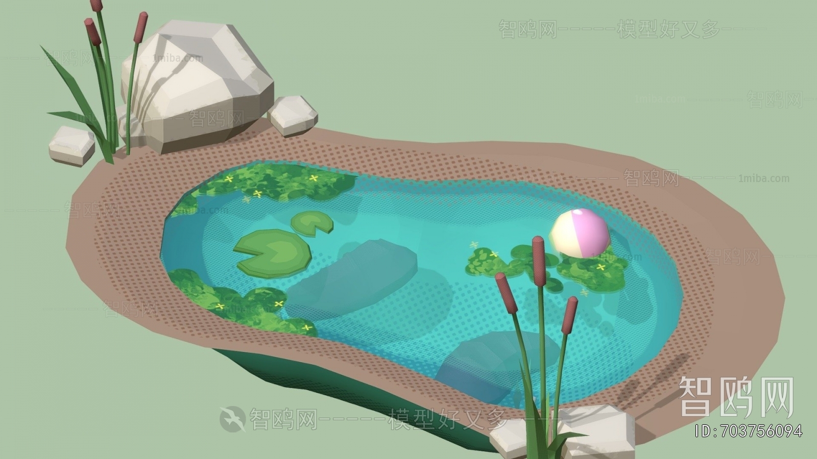 Modern Rockery Waterscape