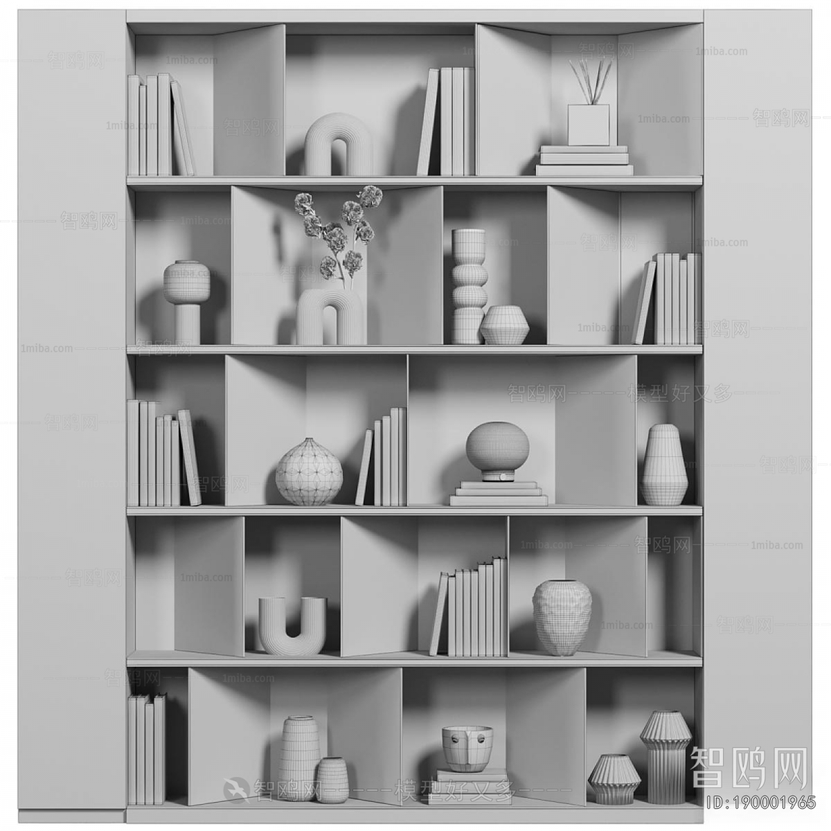 Wabi-sabi Style Bookcase