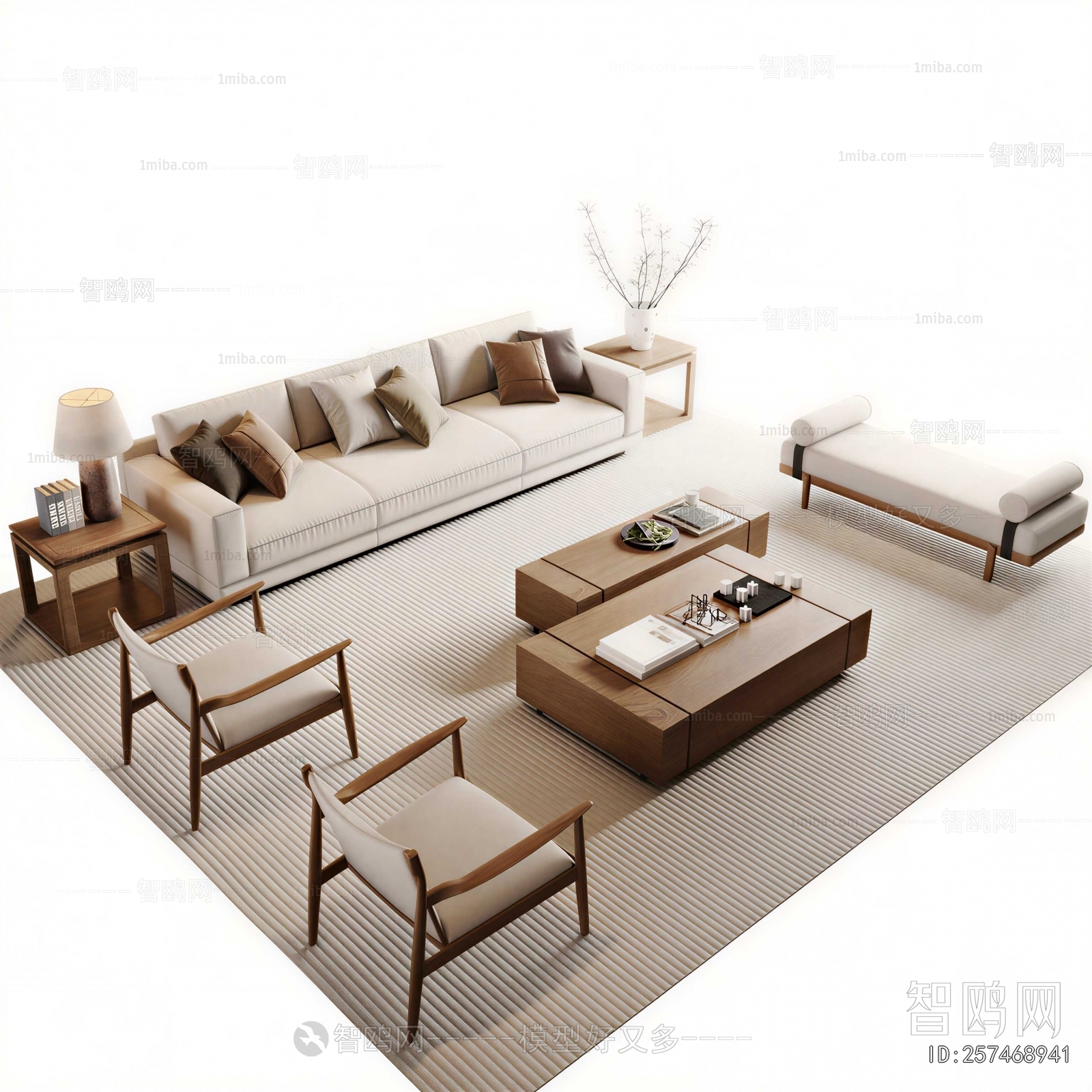 New Chinese Style Sofa Combination