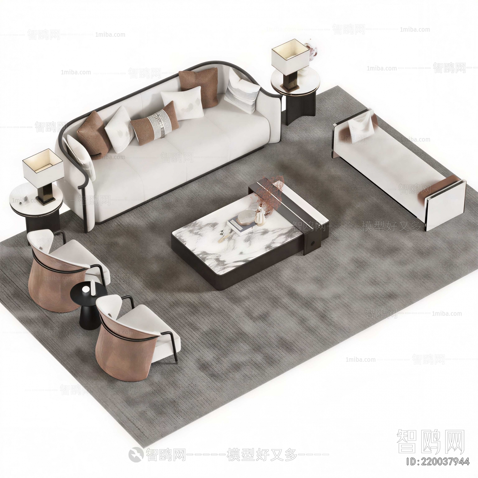 New Chinese Style Sofa Combination