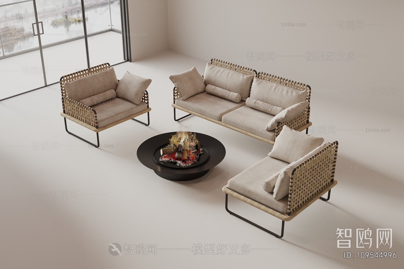 Wabi-sabi Style Outdoor Sofa