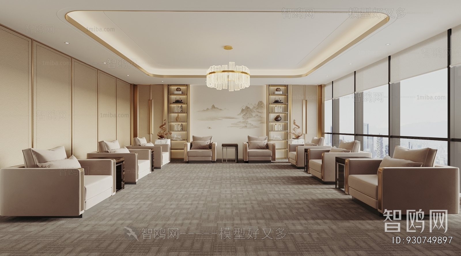 New Chinese Style Reception Room