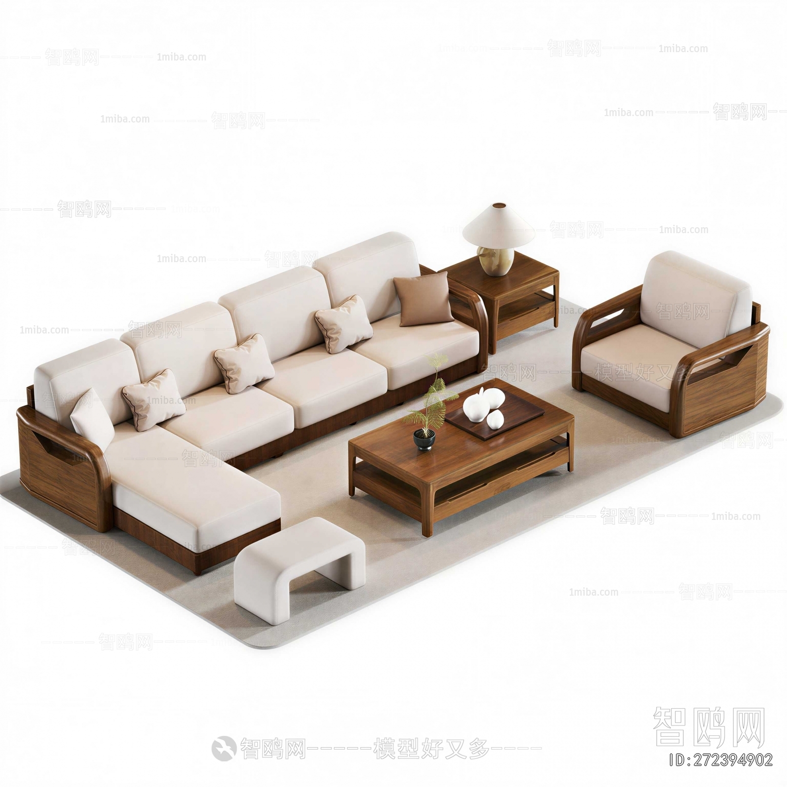 New Chinese Style Sofa Combination