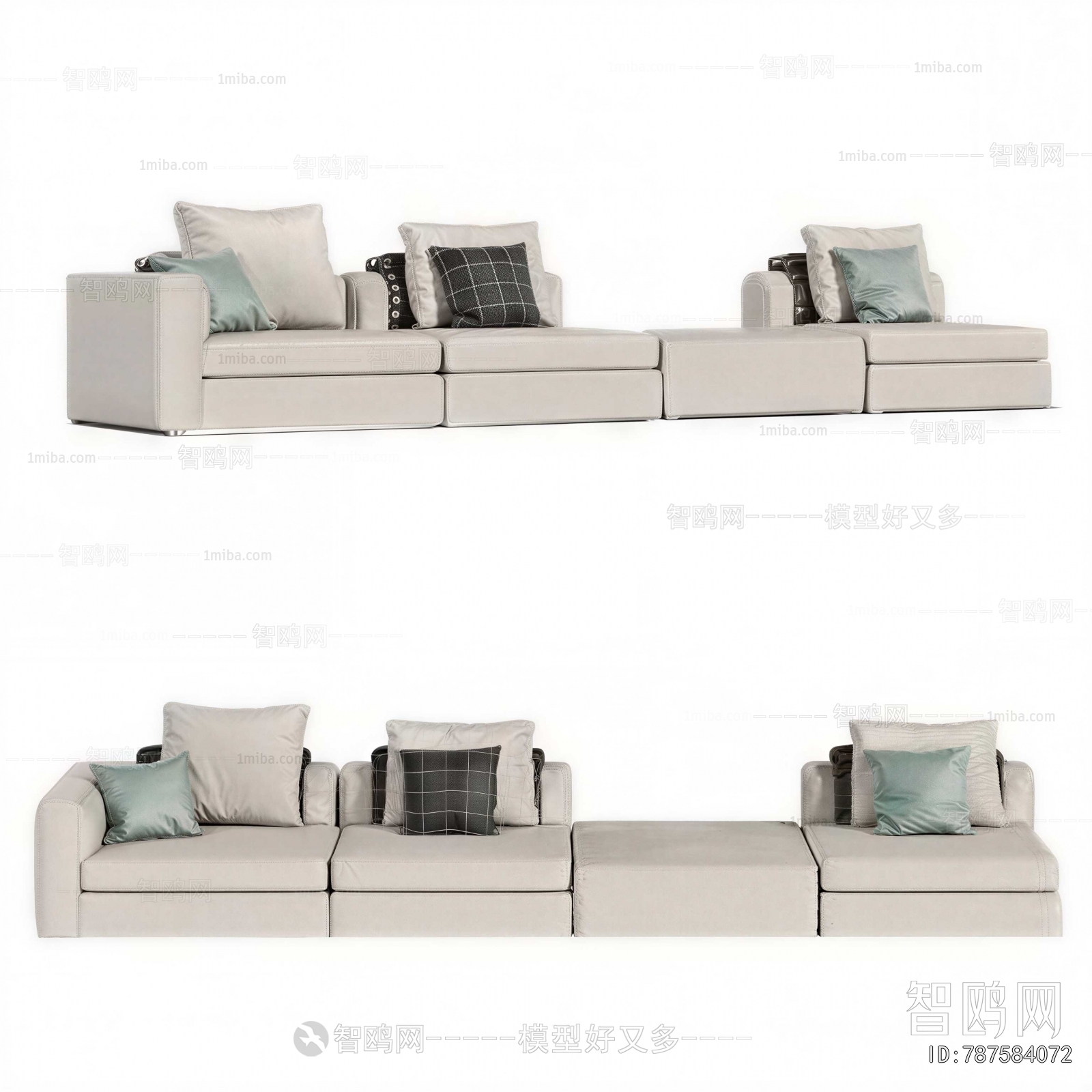 Modern Multi Person Sofa