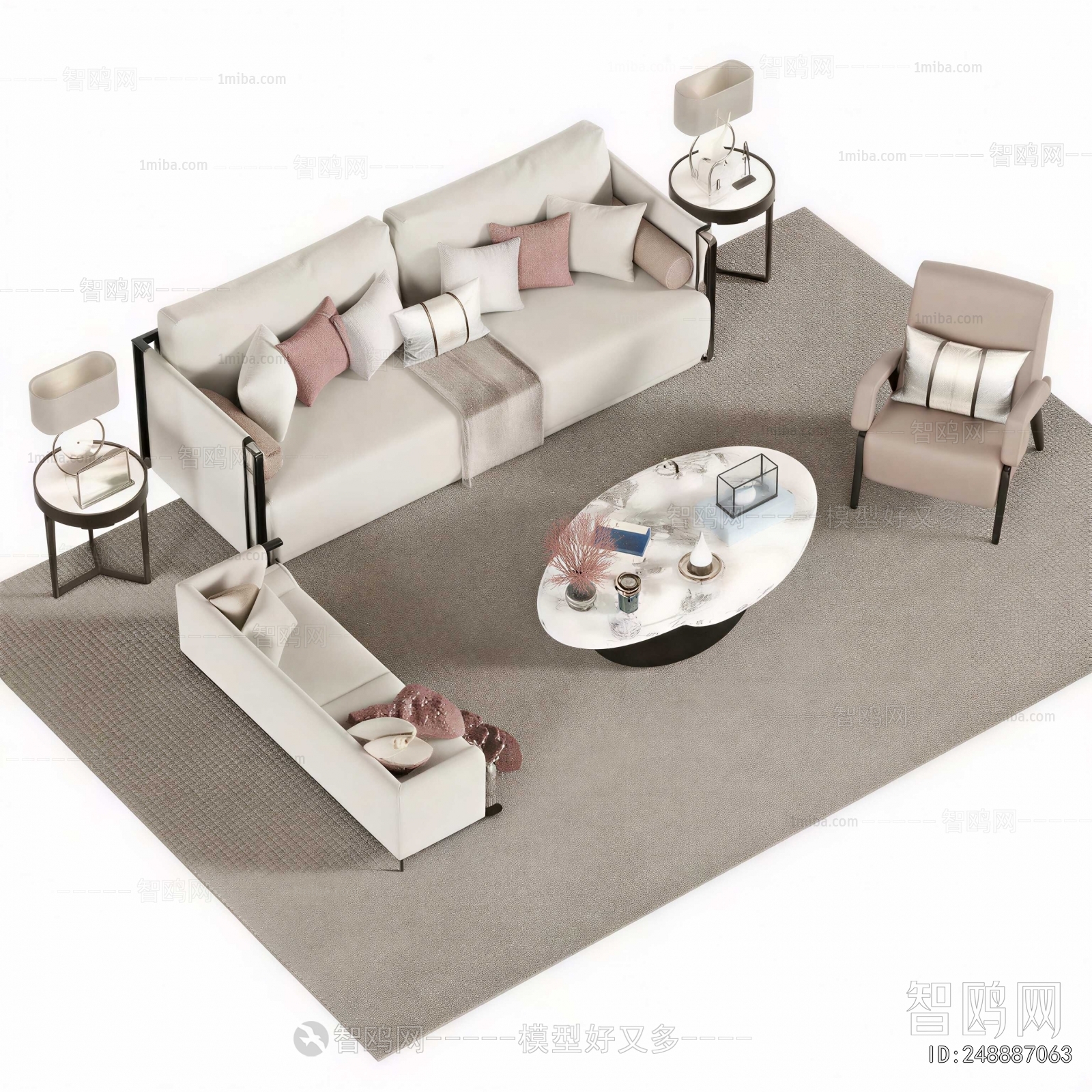 New Chinese Style Sofa Combination