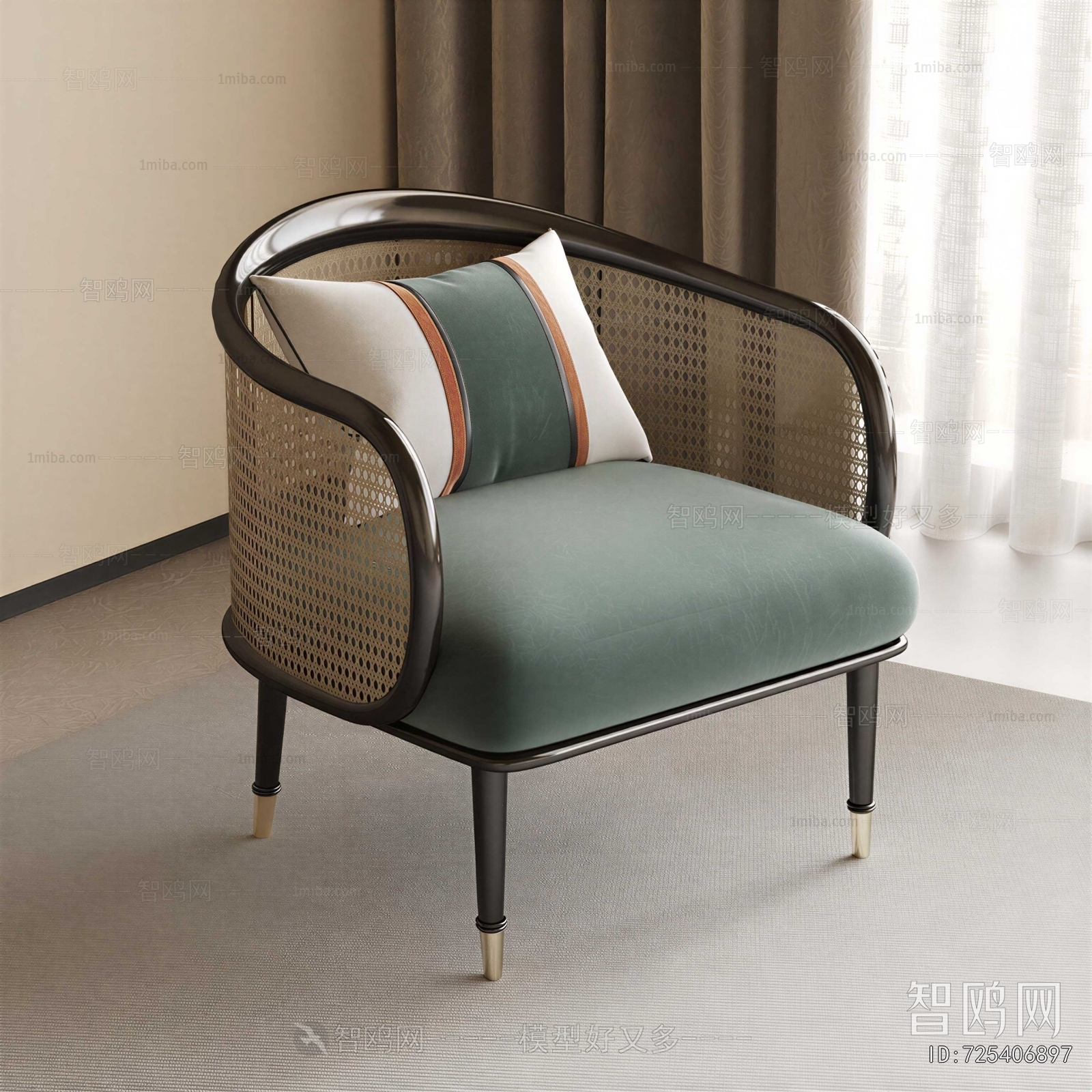 New Chinese Style Lounge Chair