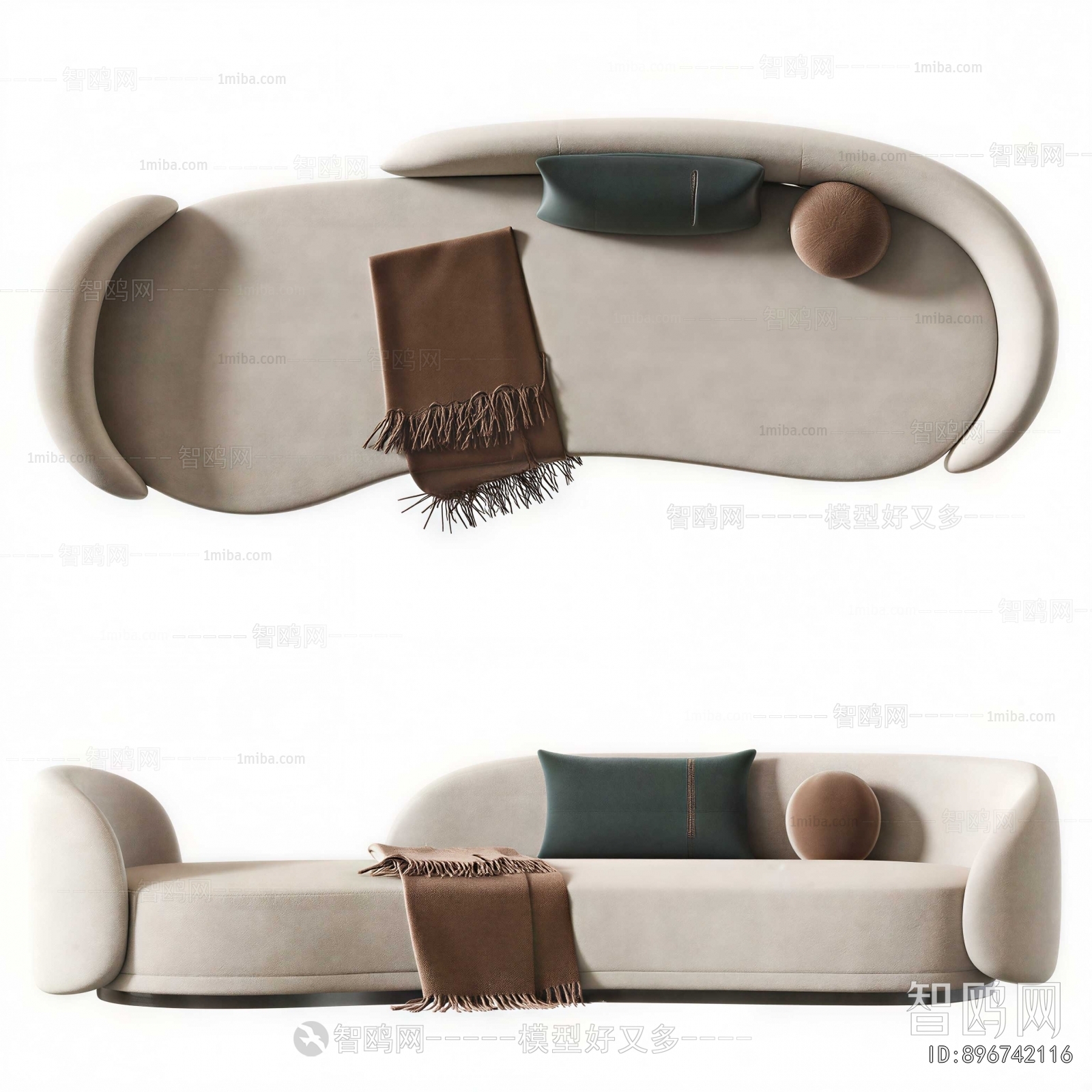 Modern Curved Sofa