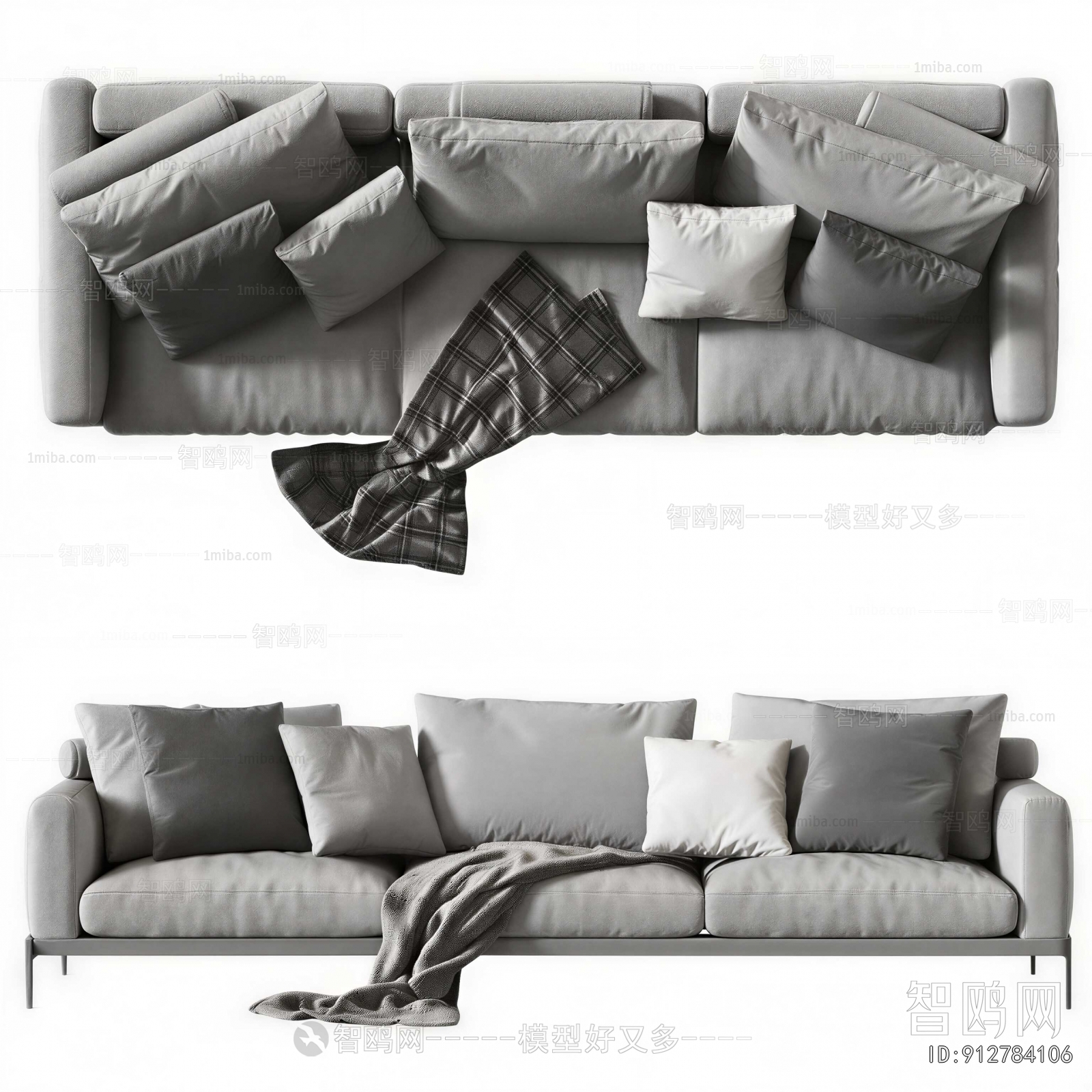 Modern Three-seat Sofa