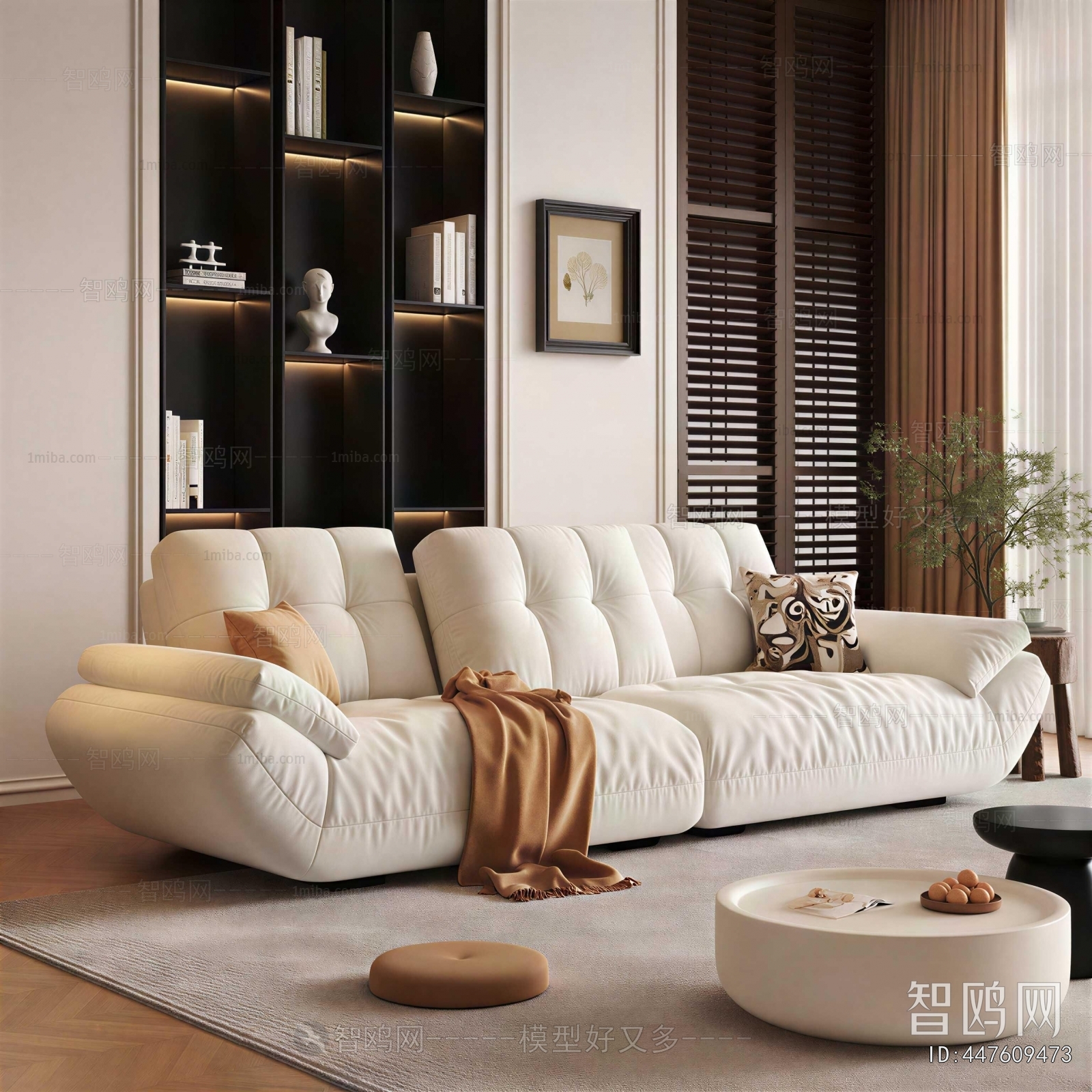 Modern Three-seat Sofa