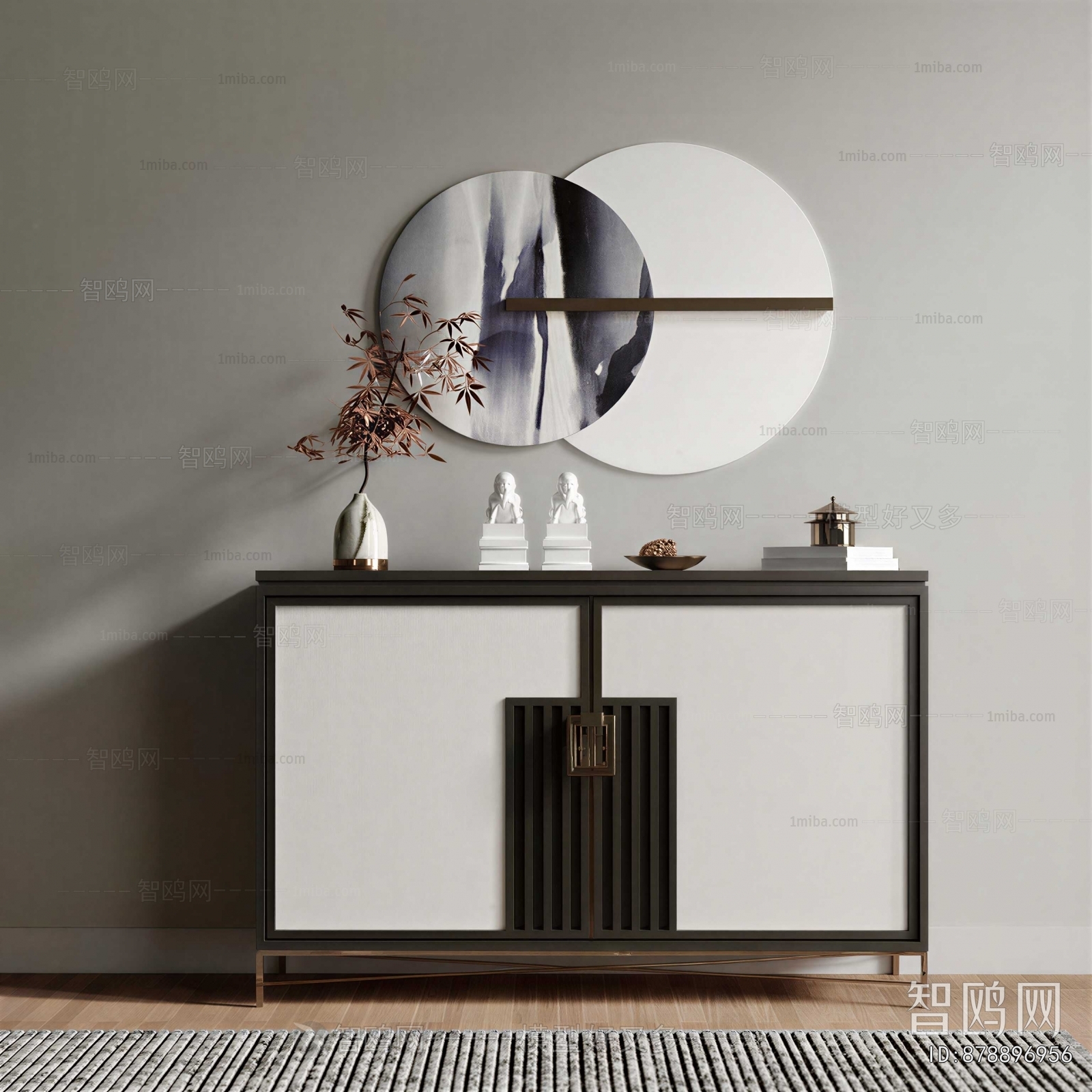 New Chinese Style Side Cabinet