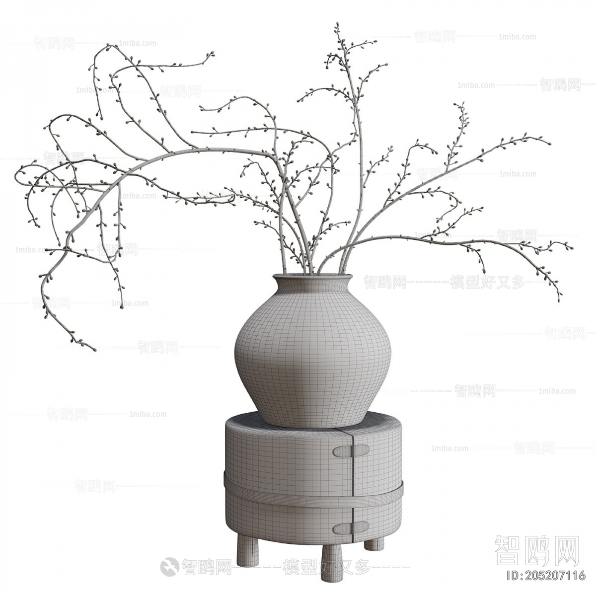 Wabi-sabi Style Clay Pot