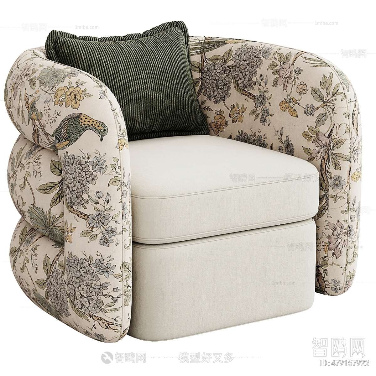 French Style Single Sofa