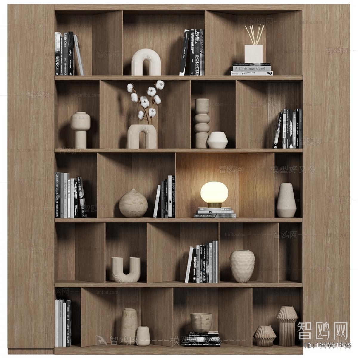 Wabi-sabi Style Bookcase