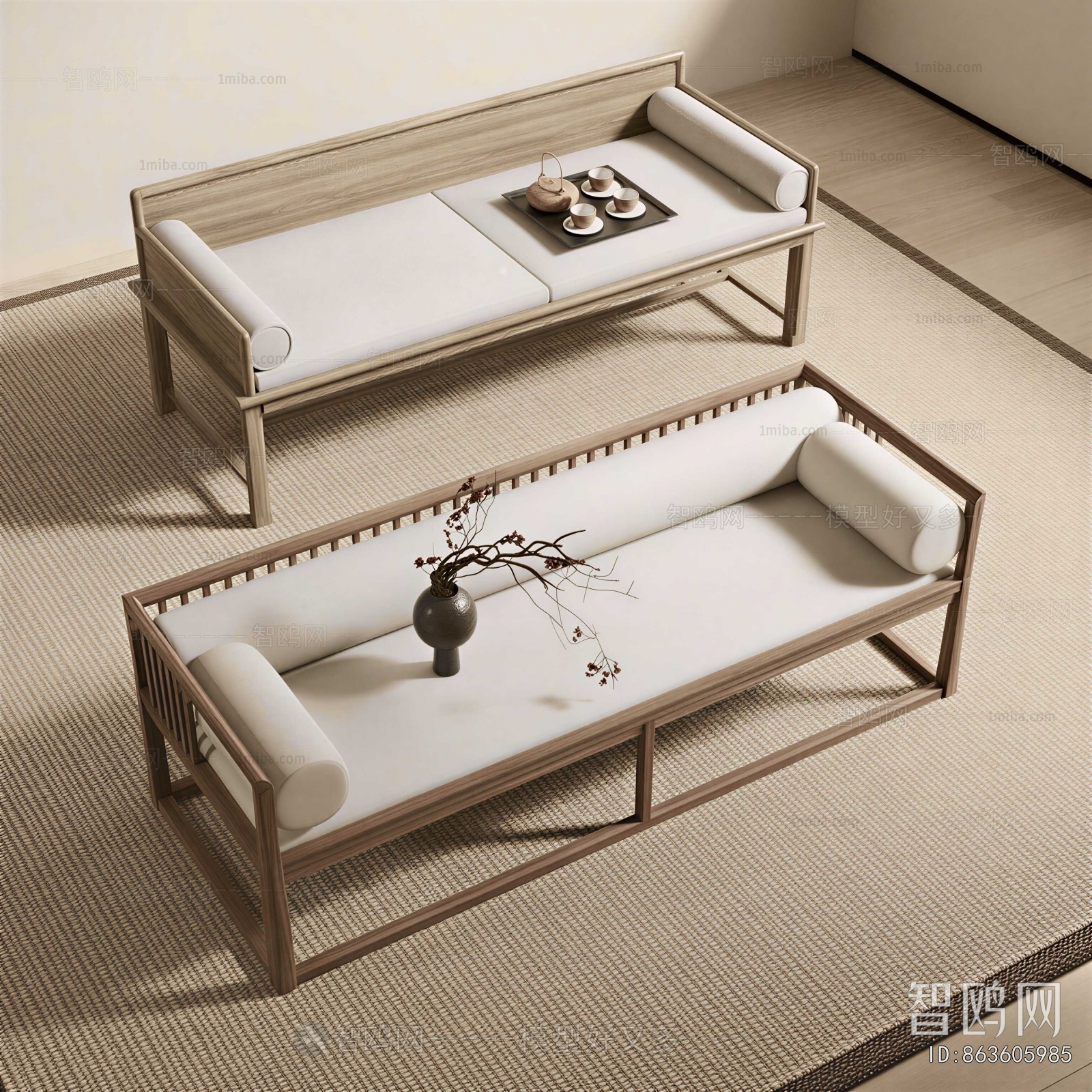 New Chinese Style Arhat Bed