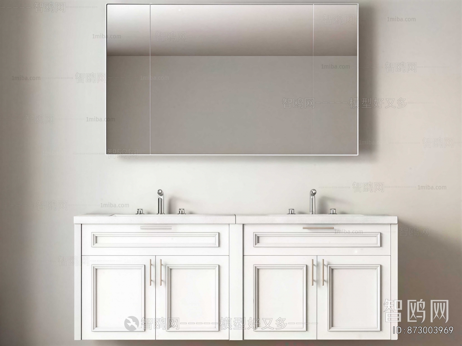 Simple European Style Bathroom Cabinet