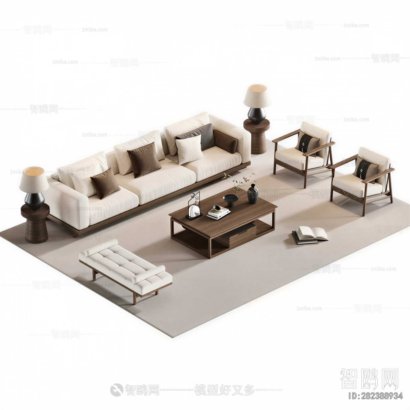New Chinese Style Sofa Combination