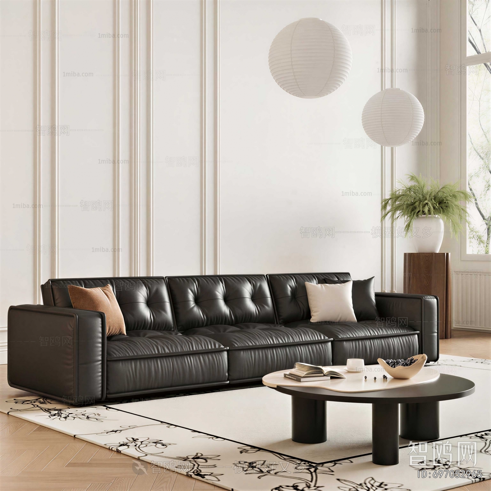 Modern Three-seat Sofa