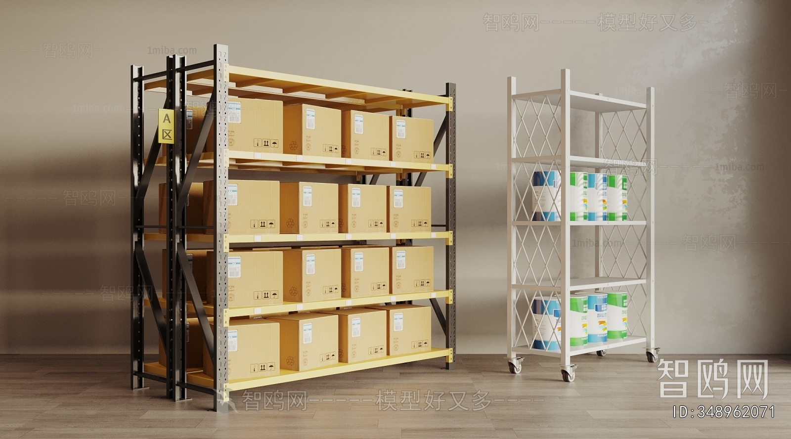 Modern Supermarket Shelf