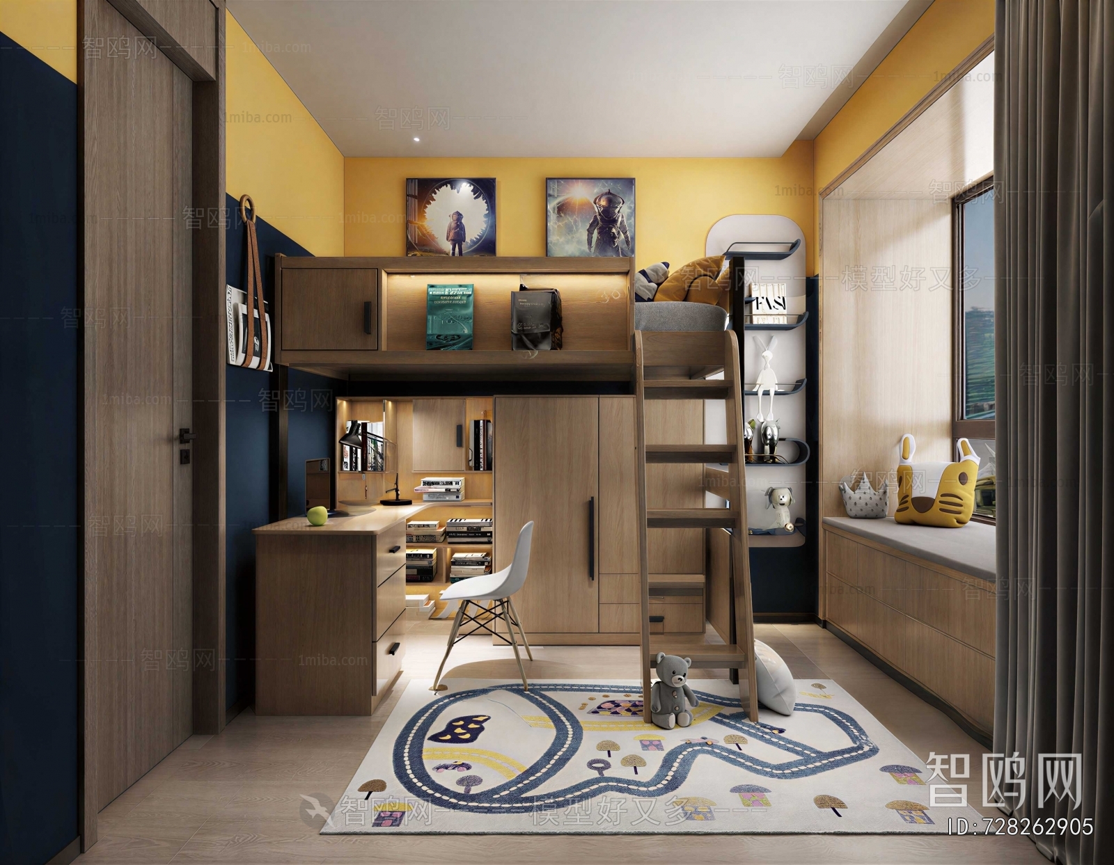 Modern Boy's Room And Son's Room