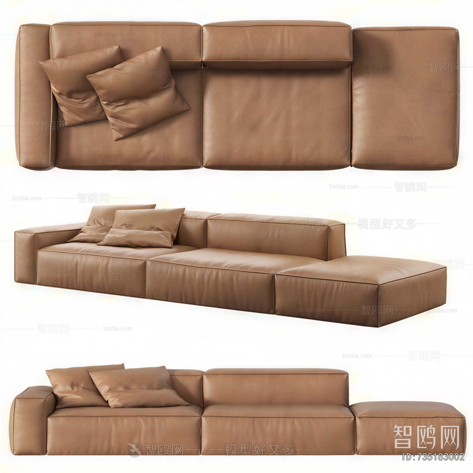 Modern Three-seat Sofa
