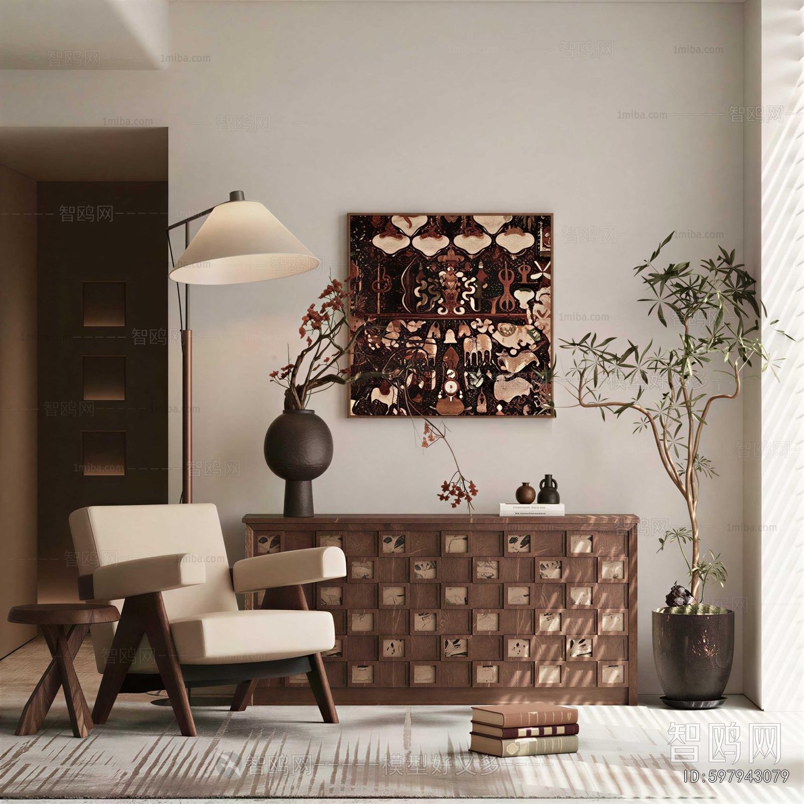 New Chinese Style Entrance Cabinet