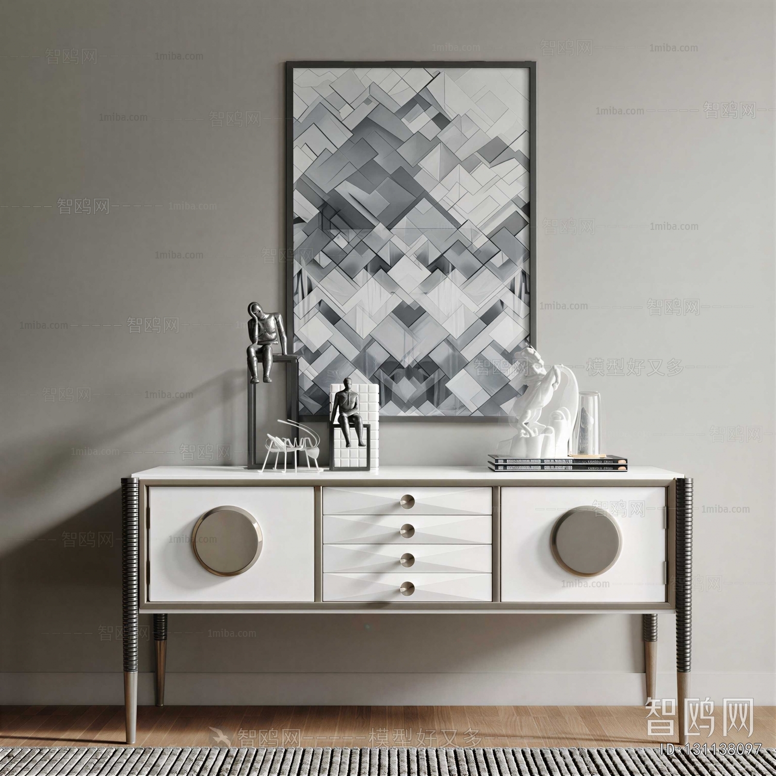 New Chinese Style Side Cabinet