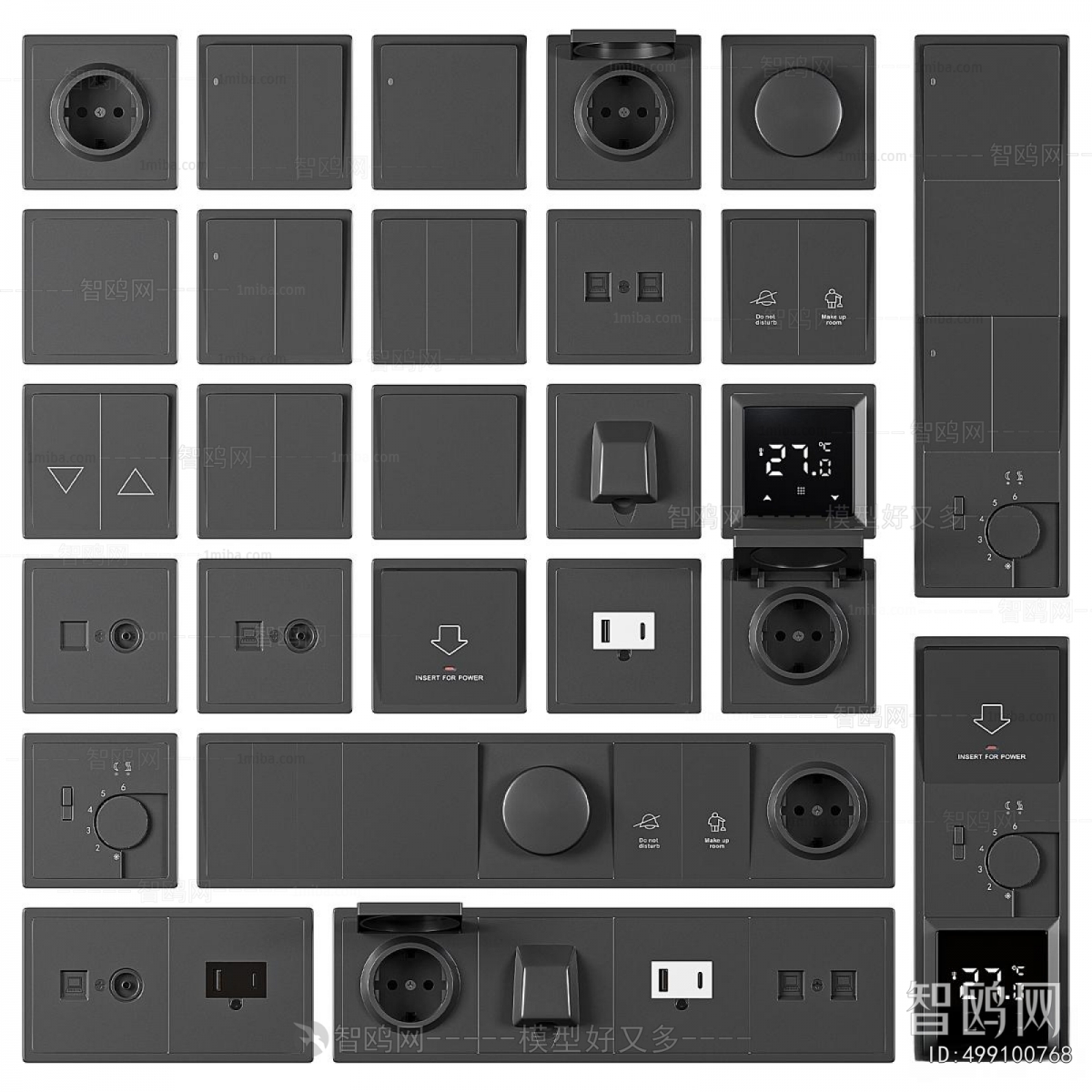 Modern Switch Socket Panel