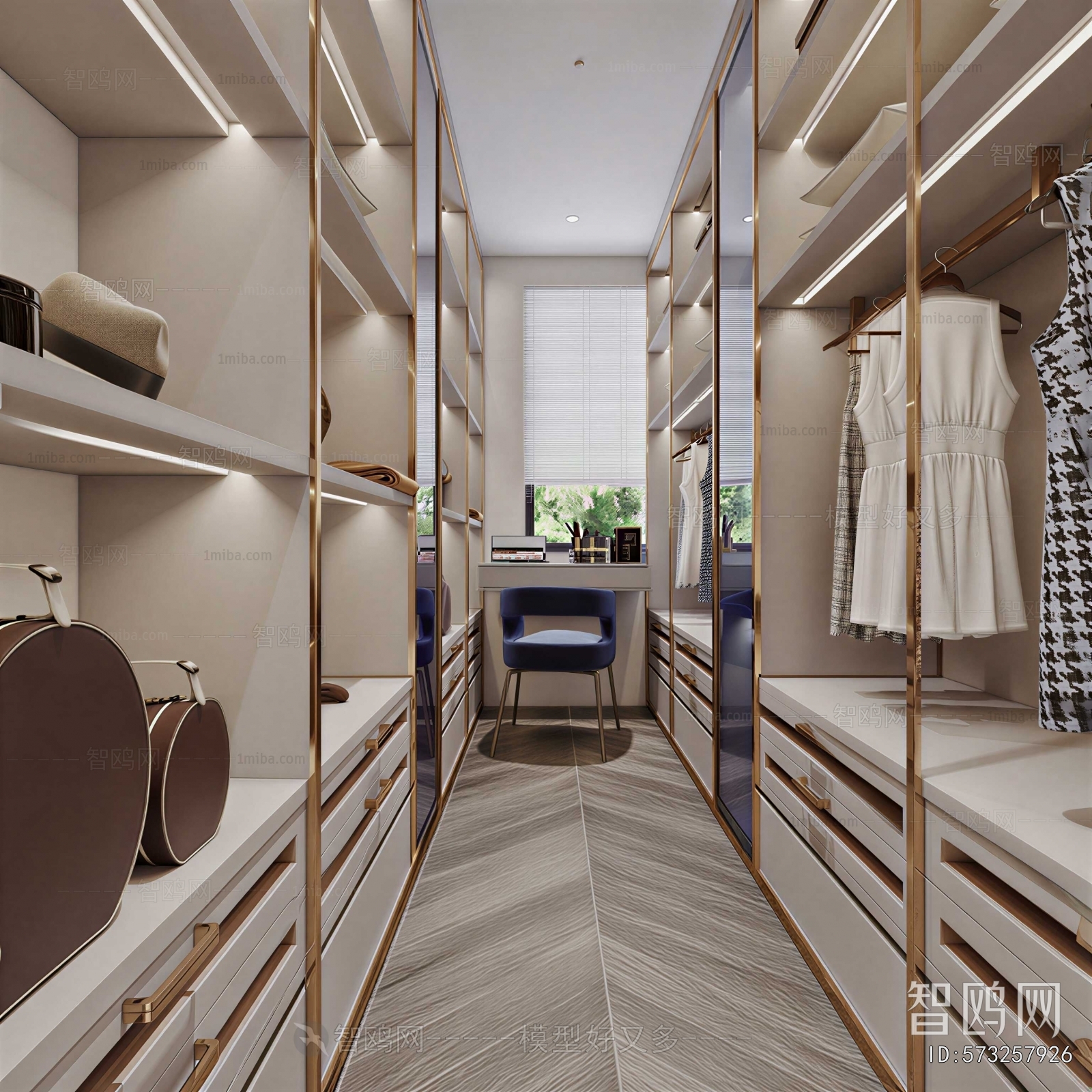 Modern Clothes Storage Area