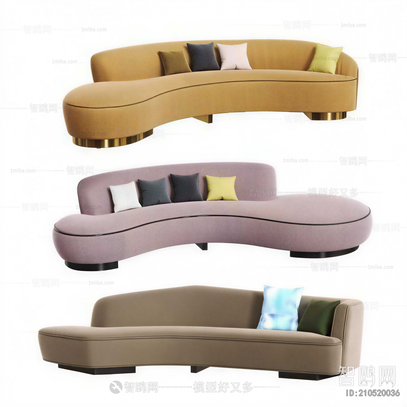 Modern Curved Sofa