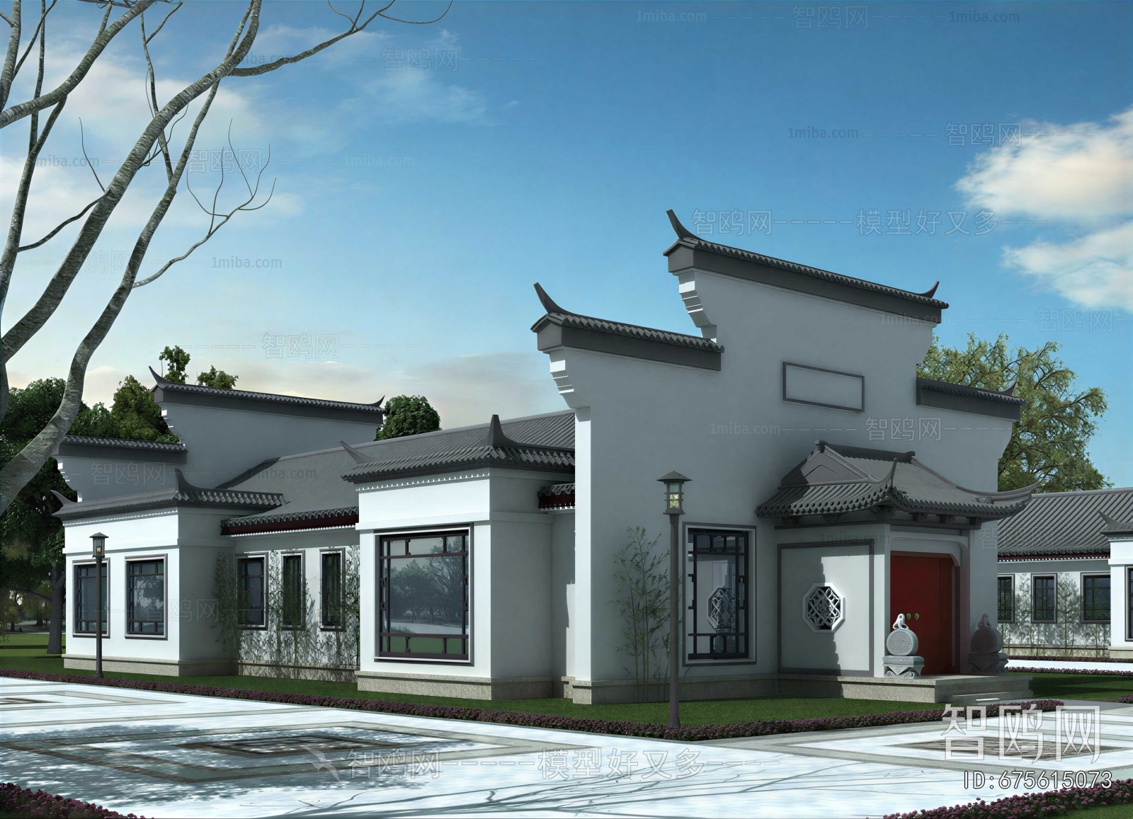 New Chinese Style Ancient Architectural Buildings