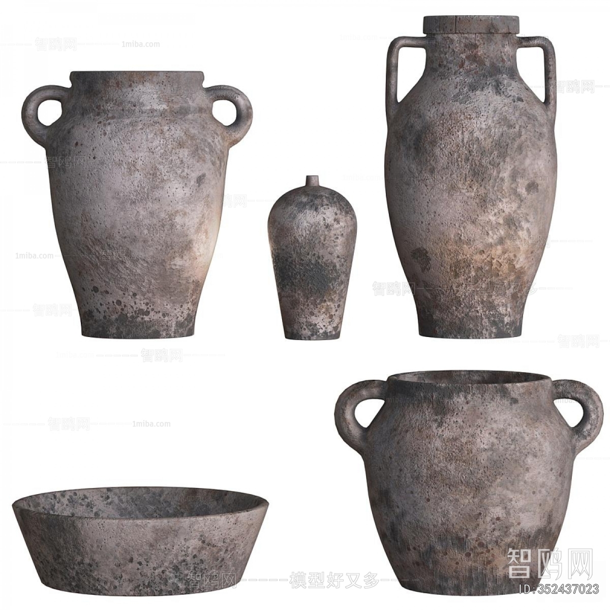 Wabi-sabi Style Clay Pot