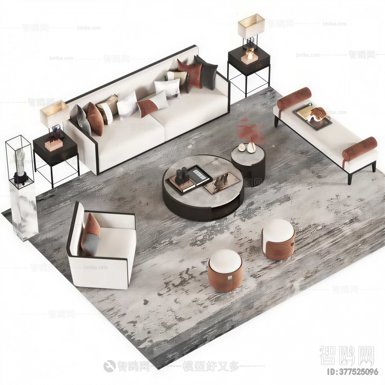 New Chinese Style Sofa Combination